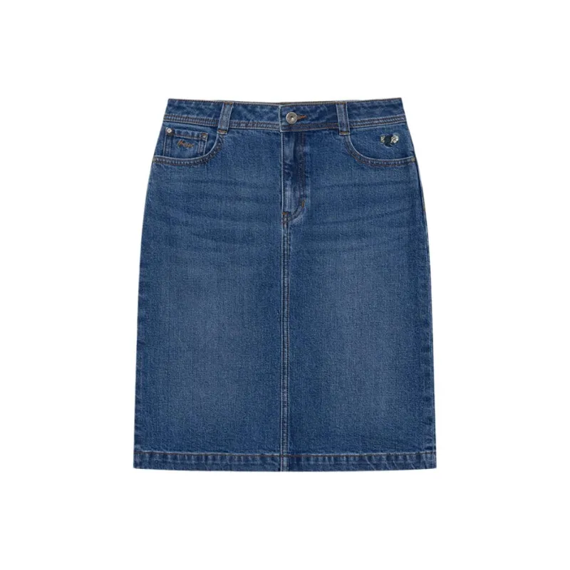 HAZZYS Denim Short Skirts Women's Blue-0