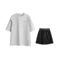 2 Pack (White Top+Black Shorts)