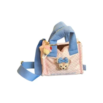 Disney Polyester Shoulder Bag, Crossbody Bag, Handbag Women's Pink & Blue