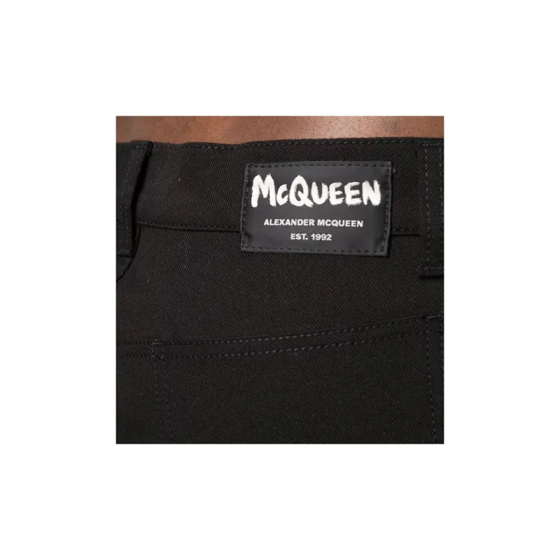 Alexander McQueen Jeans Men Black-5