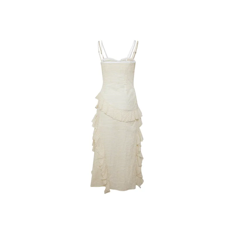 FPMZ Slip Dresses Women's Beige Yellow-1