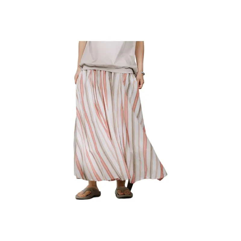 FREAK'S STORE Casual Long Skirt Women's Burgundy-0