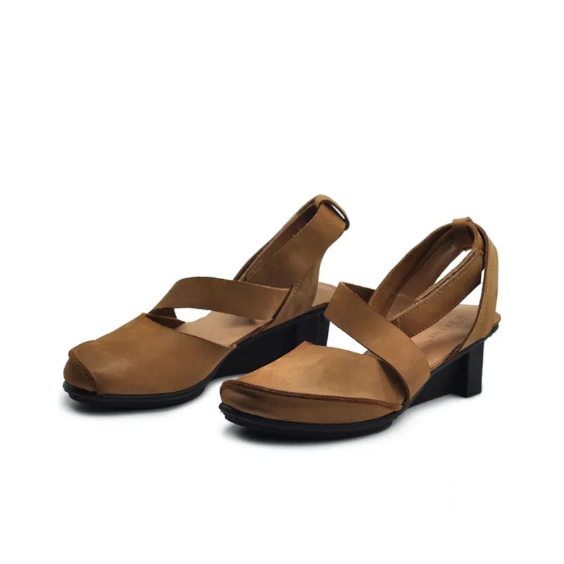 ARTMU Wedge Heel High Heels 5.5cm Women's Brown-2