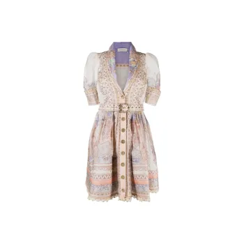 Zimmermann High Tide Belted Minidress