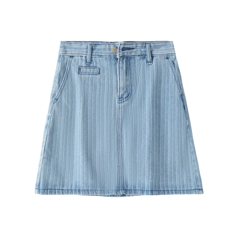 H YXIANG Denim Short Skirts Women's-5