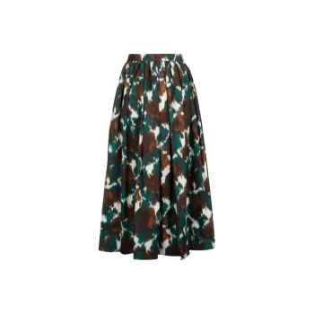 DIOR Printed Pleated Maxi Skirt