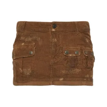 DSQUARED 2 Corduroy Cargo Mini Skirt