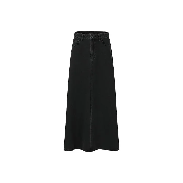 URBAN REVIVO Denim Short Skirts Women's Black-0