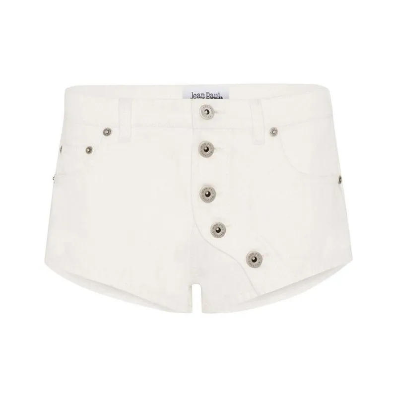 Jean Paul Gaultier Buttoned Denim Short 'Off White'-0