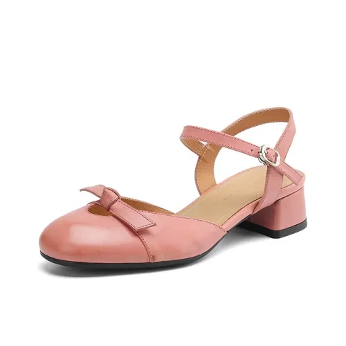 JIUXINGDAO Block Heel High Heels 3.5CM Women's