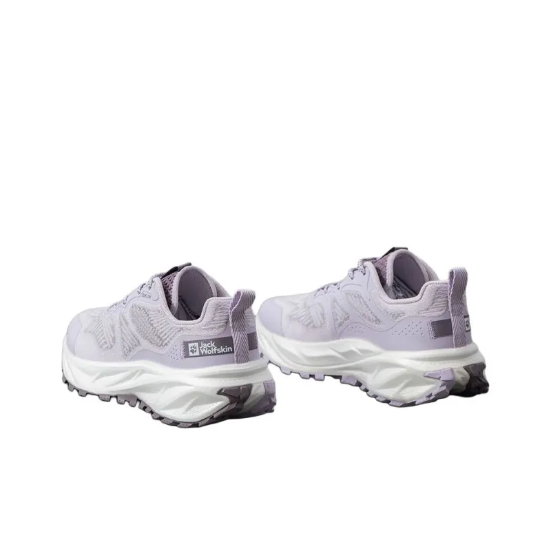 Jack Wolfskin Anti Slip Wear Resistant Low Top Hiking Shoes Women's Purple-1