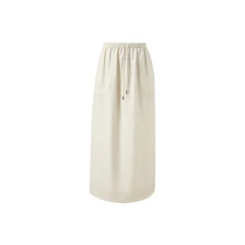 3COLOUR Casual Long Skirt Women's Apricot