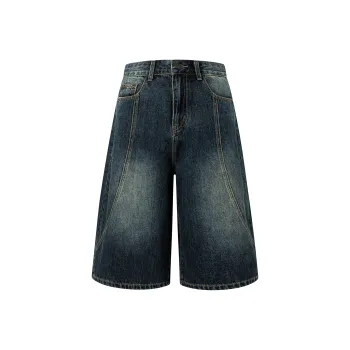 Rose Denim Shorts Women's Vintage Blue
