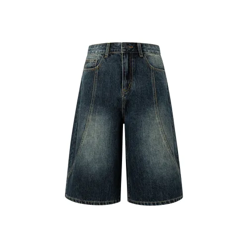 Rose Denim Shorts Women's Vintage Blue