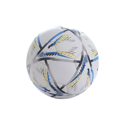 JUNGLELEOPARD CLB Size 5 Ball Soccer PVC Machine Stitched Soccer Ball Unisex Blue Colorful