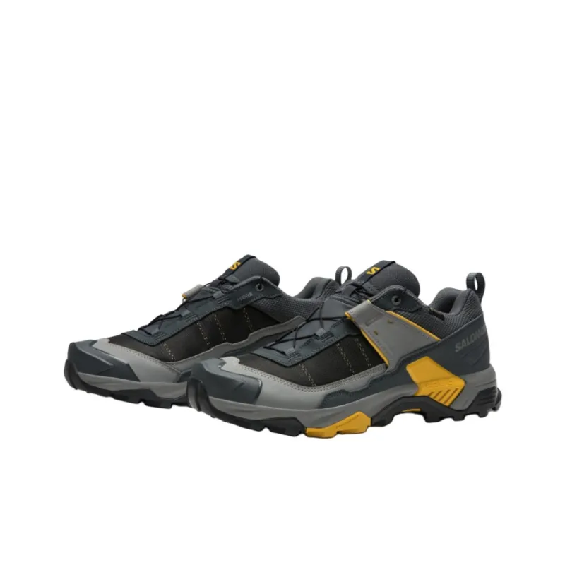 SALOMON X ULTRA 5 Slip Resistant And Abrasion Resistant Support Low Top Hiking Shoes Men's Turbulent Blue-2