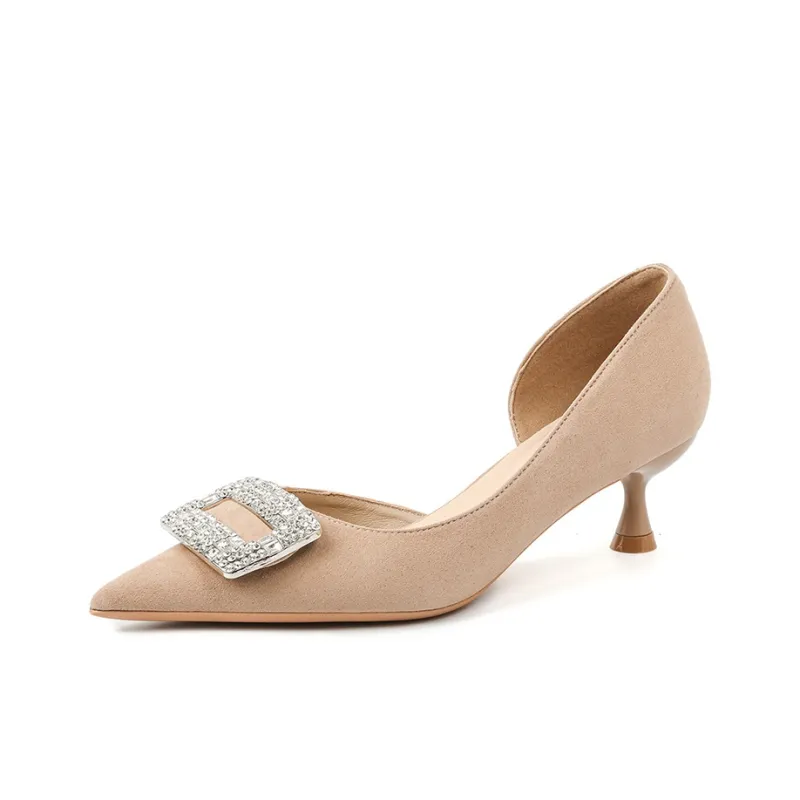 GOSO Flared Heel High Heels Women's-5