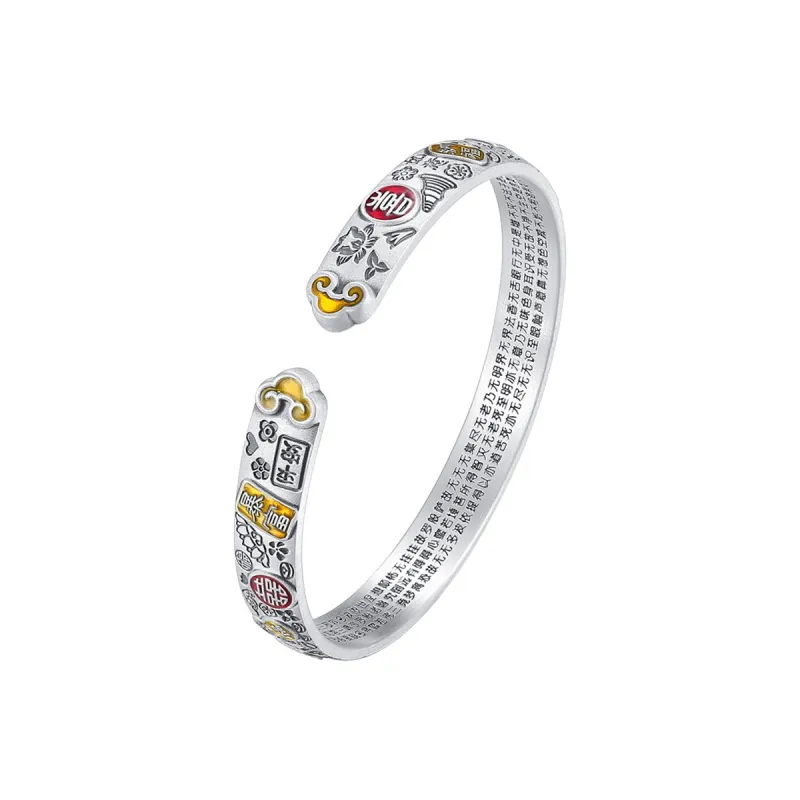 WINY 999 Fine Silver Bangles Women's Silver-0