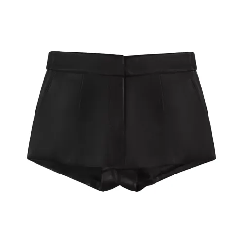 CALLED BACK Leather Short Skirts Women's Black