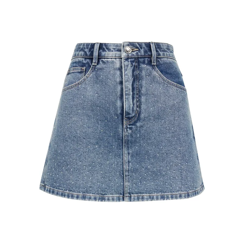 ONLY Denim Shorts Women's Washed Denim Blue-0
