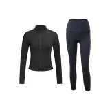 Clothing Sets (Black Top+Gray Pants)