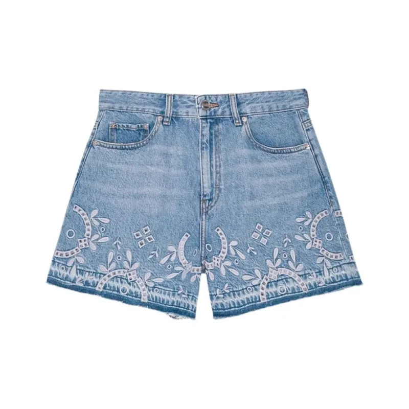 GANNI Broderie Shorts-0