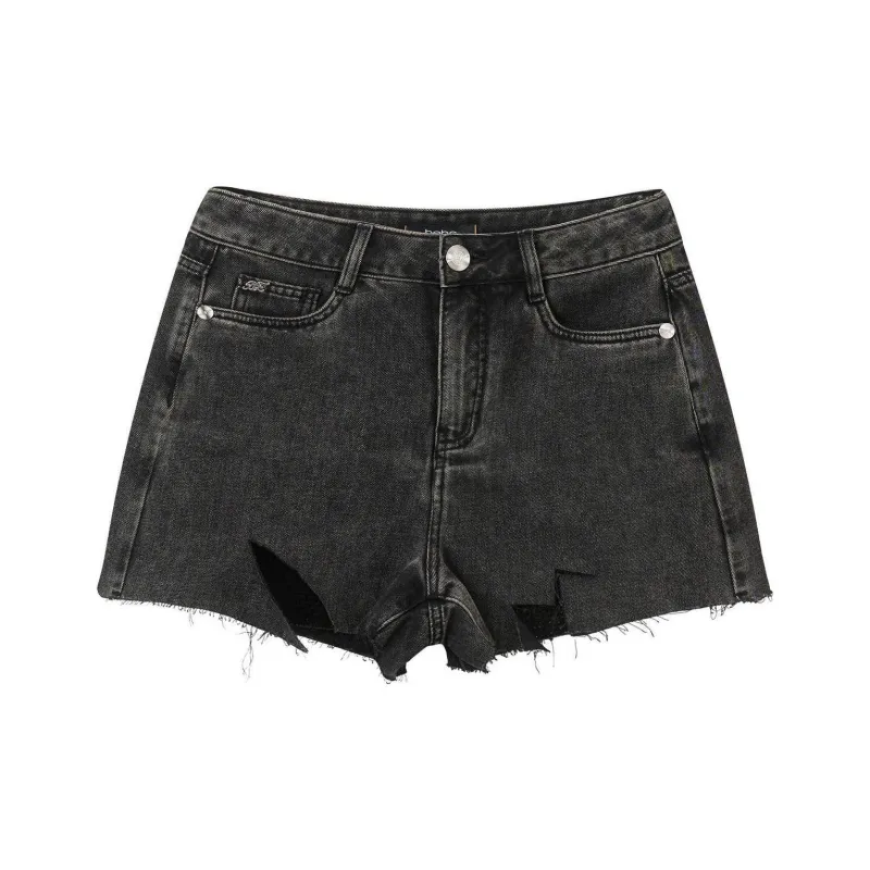 Bebe SS24 Denim Shorts Women's Black-0
