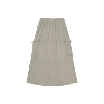 THE NORTH FACE THE NORTH FACE Apparel Collection Casual Long Skirt Women's Gray Beige