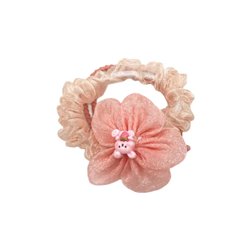 JIANYINGSHU Gauze Hair Tie Unisex-12
