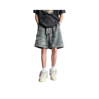 RVANGUARD Denim Shorts Unisex Army Green