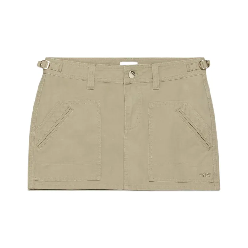 ARITZIA Tna Rossi Cargo Skirt Cargo Short Skirts Women's Tan Khaki/Tawny-0