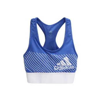 Adidas Logo Bra Sports Underwear Women's Blue