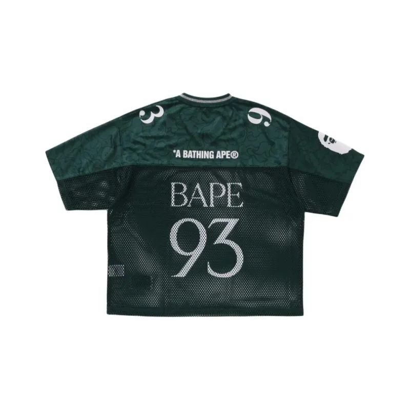 Bape Line Camo Multi Logo Relaxed Fit Football Jersey-1