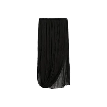 Massimo Dutti Casual Long Skirt Women's Black