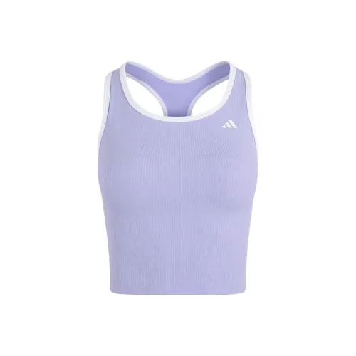 Adidas SS25 Sport Vests Women's Light Purple/White