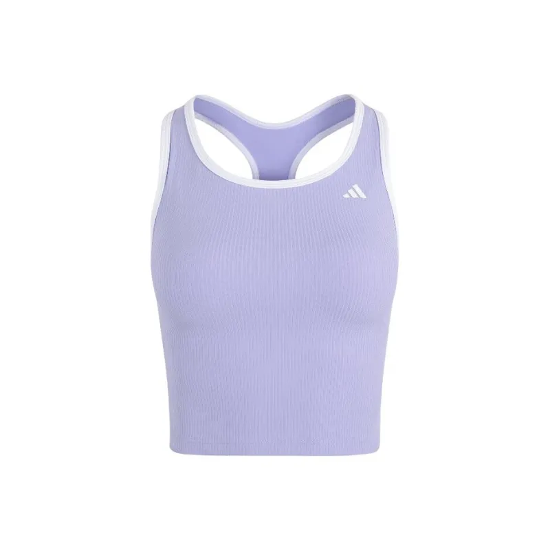 Adidas SS25 Sport Vests Women's Light Purple/White-0