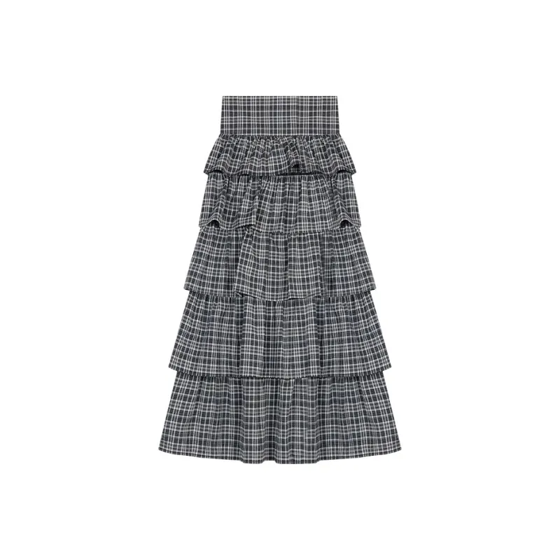 ARIADNAW STUDIO Casual Long Skirt Women's Blue-0