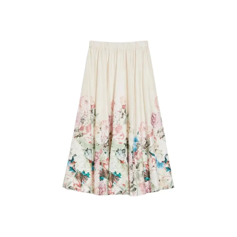 I BLUES Casual Long Skirt Women's Light Umber-0