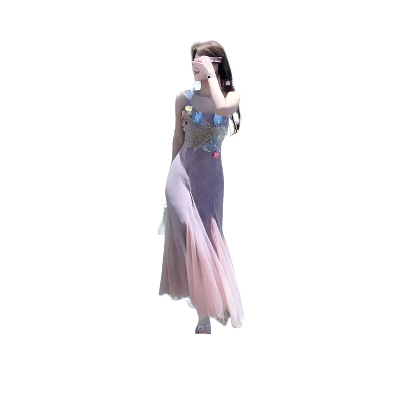 XIANSINIAO Slip Dresses Women's-3