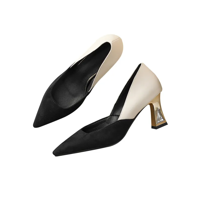 MCKP Chunky Heel High Heels 7cm Women's-1