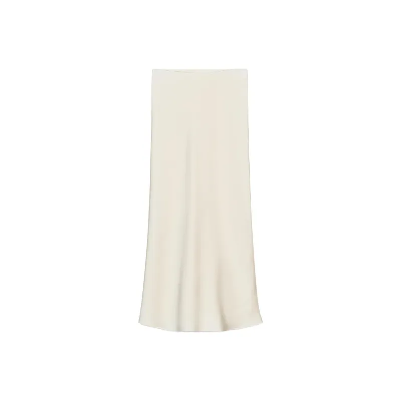 ZARA Casual Long Skirt Women's Raw White-0