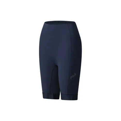 FILA AthleticsCYCLING SS25 Sports Shorts Women's Gemstone Dark Blue DB