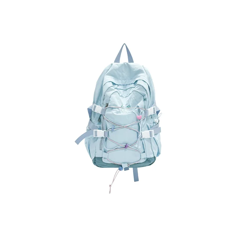 Parker Bear Nylon Fabric Backpack Unisex Multicolor-8