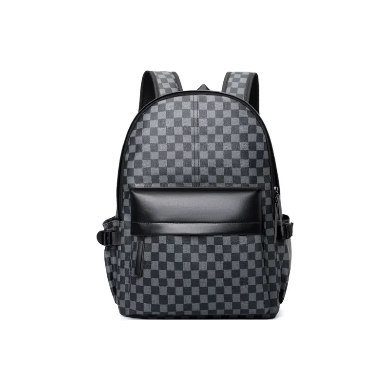 H YXIANG PU Backpack Men's Multicolor-0