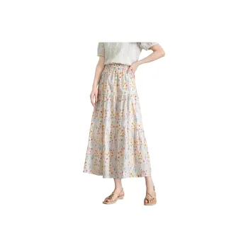 Shavani Casual Long Skirt Women's Floral
