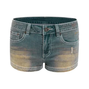 Fashion Denim Shorts Women's Nostalgic Blue Tone