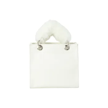 MASTER BUNNY EDITION Faux Fur Handbag Women's White