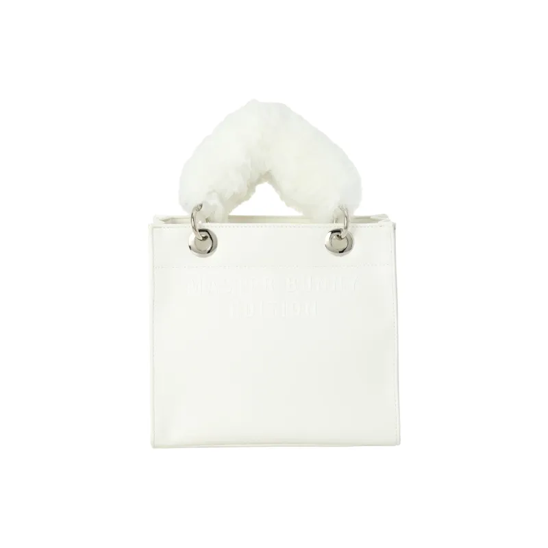 MASTER BUNNY EDITION Faux Fur Handbag Women's White-0