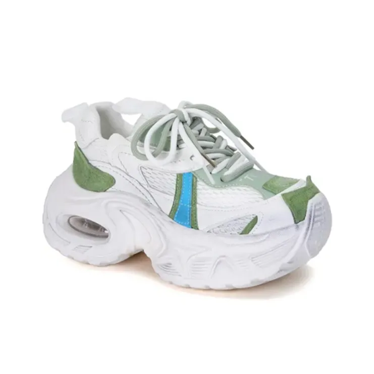 LIANGHUO Cushioning, Slip Resistant, Lightweight Low Top Chunky Sneakers Women's-3