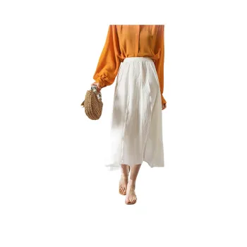 Love Elaine Casual Long Skirt Women's Ecru
